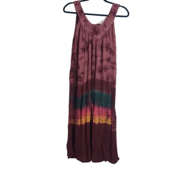 Vintage Jessica Taylor Womens Tie Dye Dress Size 2X Beach Festival Summer Relax - Picture 1 of 5